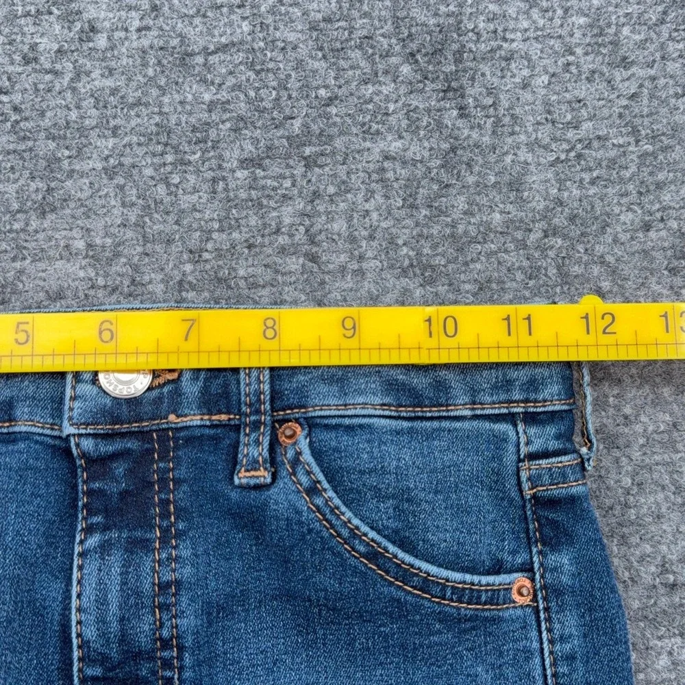 Topshop Moto Jamie High Rise Skinny Jeans Medium Blue Wash‎ W26 L30 Womens